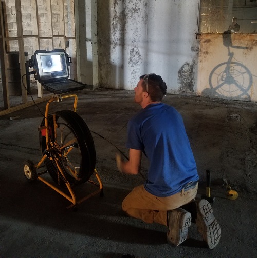 Drain camera and locating old drains