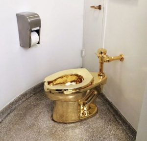 new gold toilet