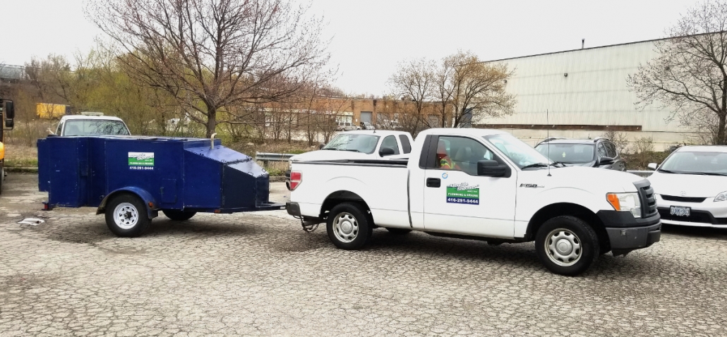 Hydro Flushing Truck and trailer (2)